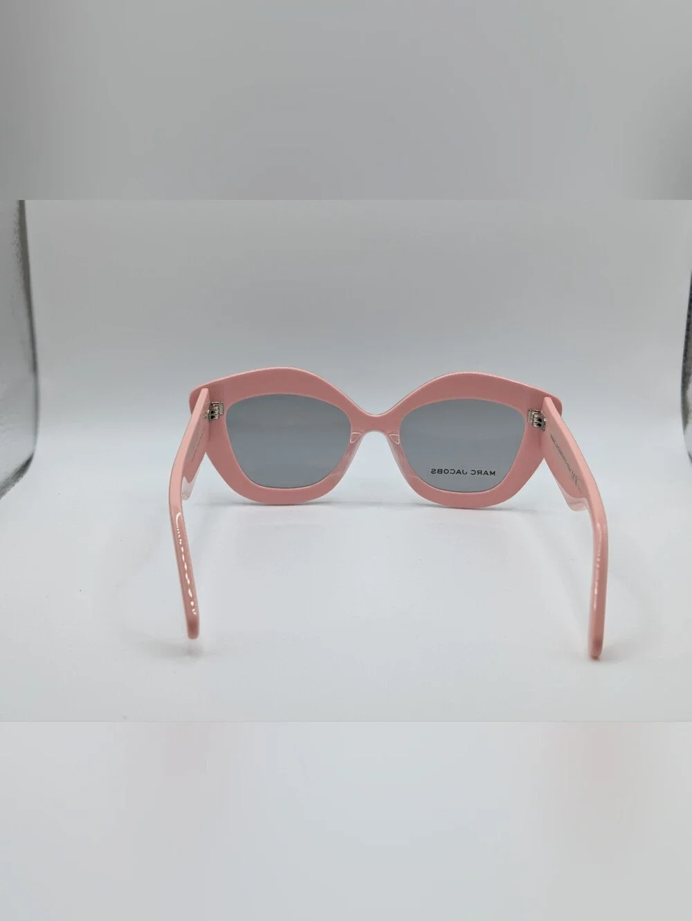 NWT Marc Jacobs Pink Cat Eye The Sunglasses Thick Acetate Frame Case Included